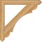 Ekena Millwork Olympic Arts & Crafts Rough Sawn Bracket, Western Red Cedar, 4"W x 38"D x 38"H BKT04X38X38OLY03RWR - alternate 3